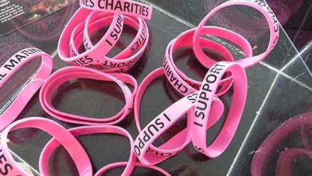 Custom wristbands for charity